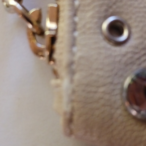 Express Taupe Rhinestone and studded wristlet Y2K - Picture 5 of 7